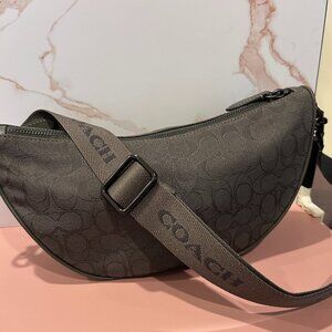 Coach Hall Soft Sling Bag in Signature Jacquard